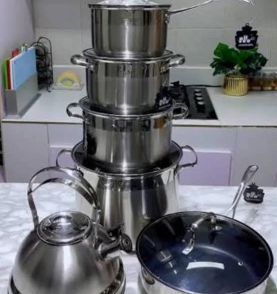 stainless steel cook set