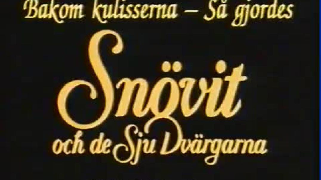 Tecknat Barn Svenska:Snövits Dokumentärfilm (1937-1938) VHSRIPPEN (Svenska) Trailer (4K)